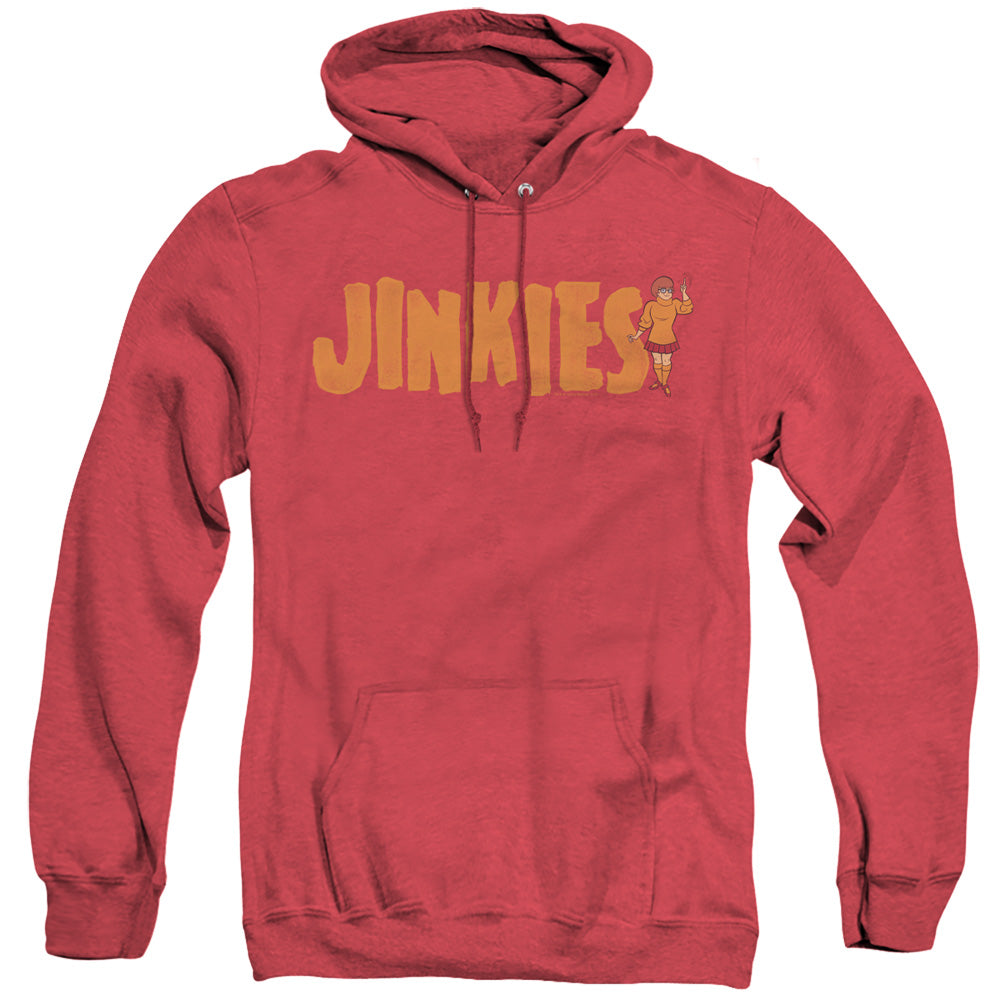 Scooby Doo Jinkies Heather Mens Hoodie Red Officially Licensed