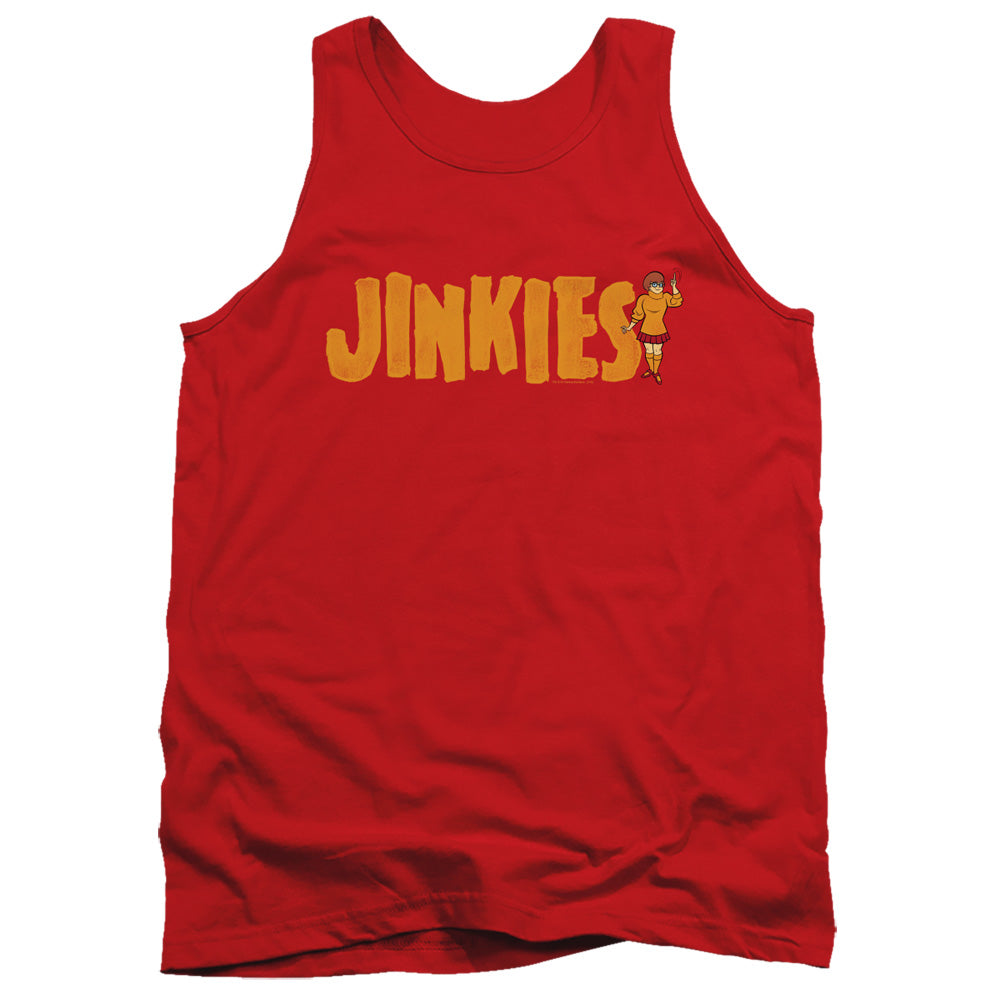 Scooby Doo Jinkies Mens Tank Top Shirt Red Officially Licensed