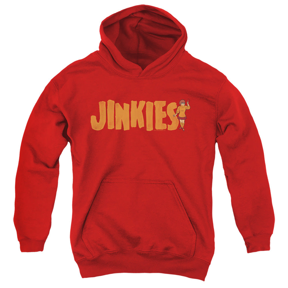 Scooby Doo Jinkies Kids Youth Hoodie Red Officially Licensed