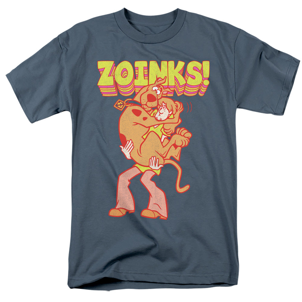 Scooby Doo Zoinks Repeat Mens T Shirt Slate Officially Licensed