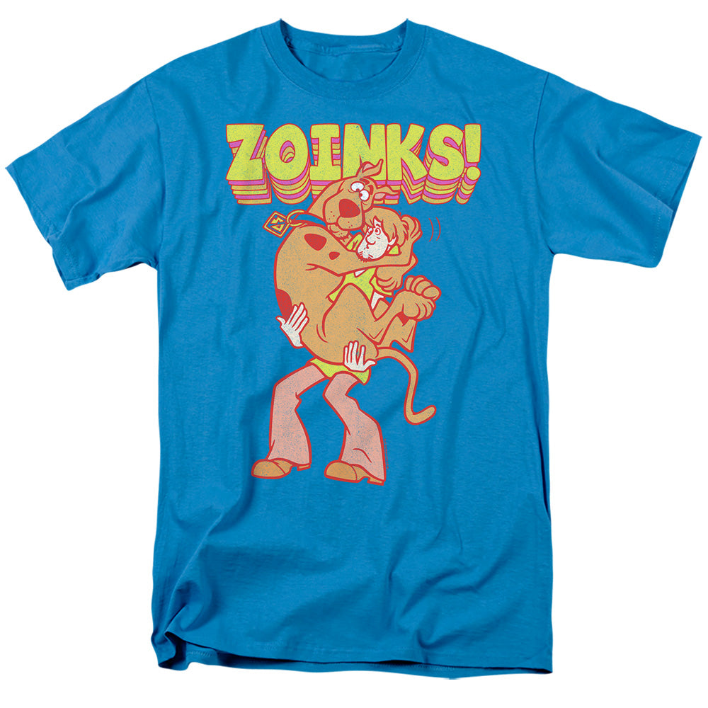 Scooby Doo Zoinks Repeat Mens T Shirt Turquoise Officially Licensed