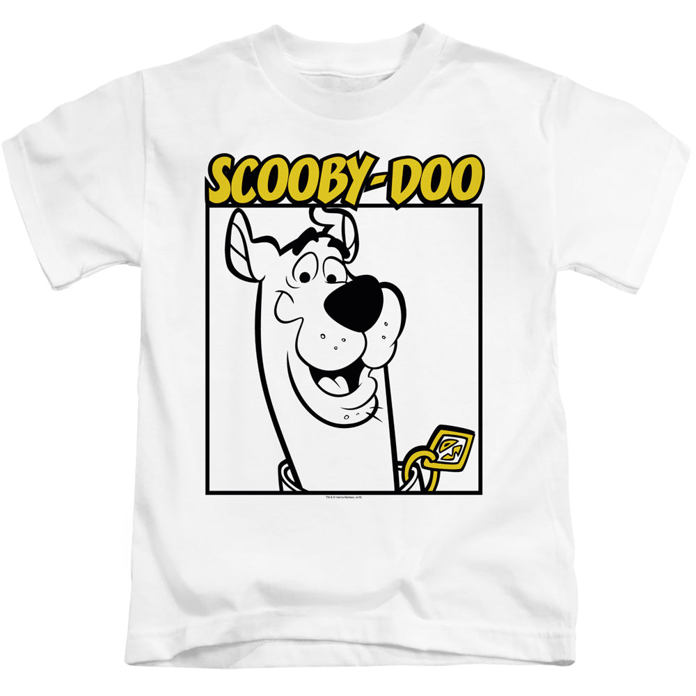 Scooby Doo Scooby Square Juvenile Kids Youth T Shirt White Officially Licensed
