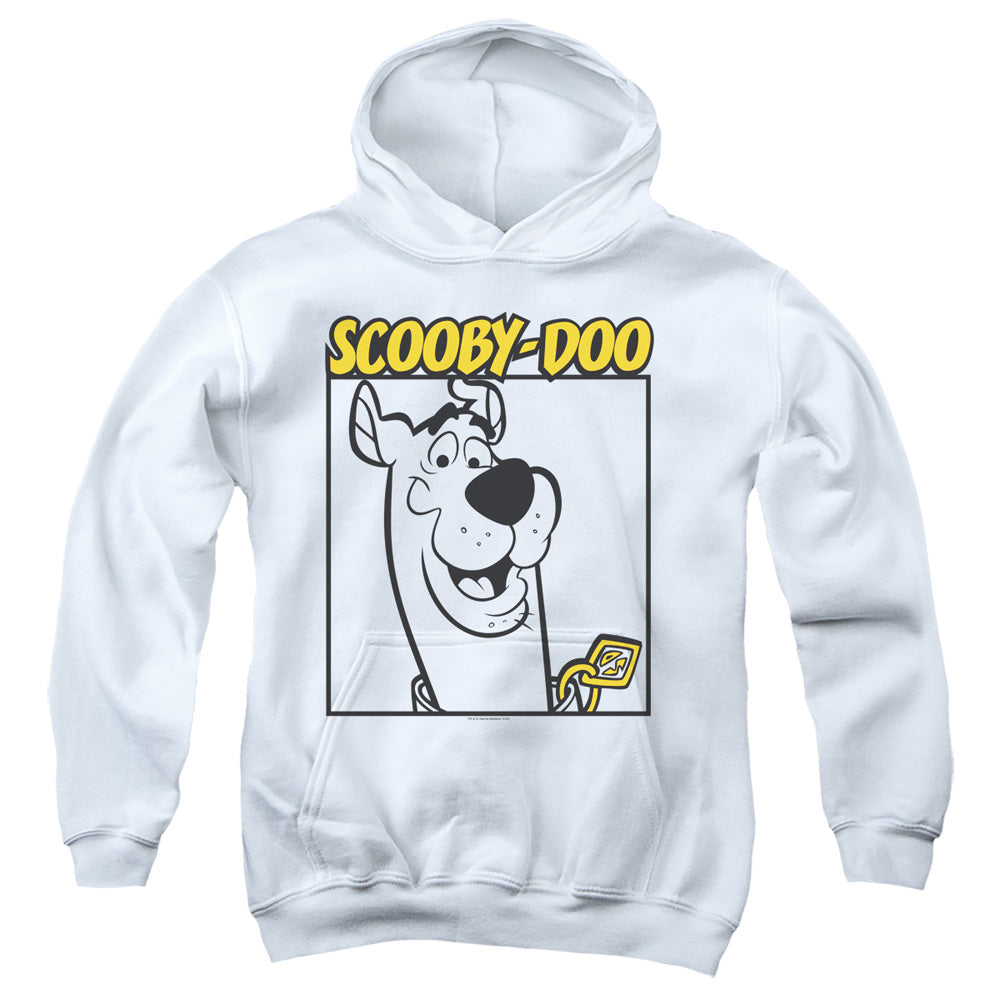 Scooby Doo Scooby Square Kids Youth Hoodie White Officially Licensed