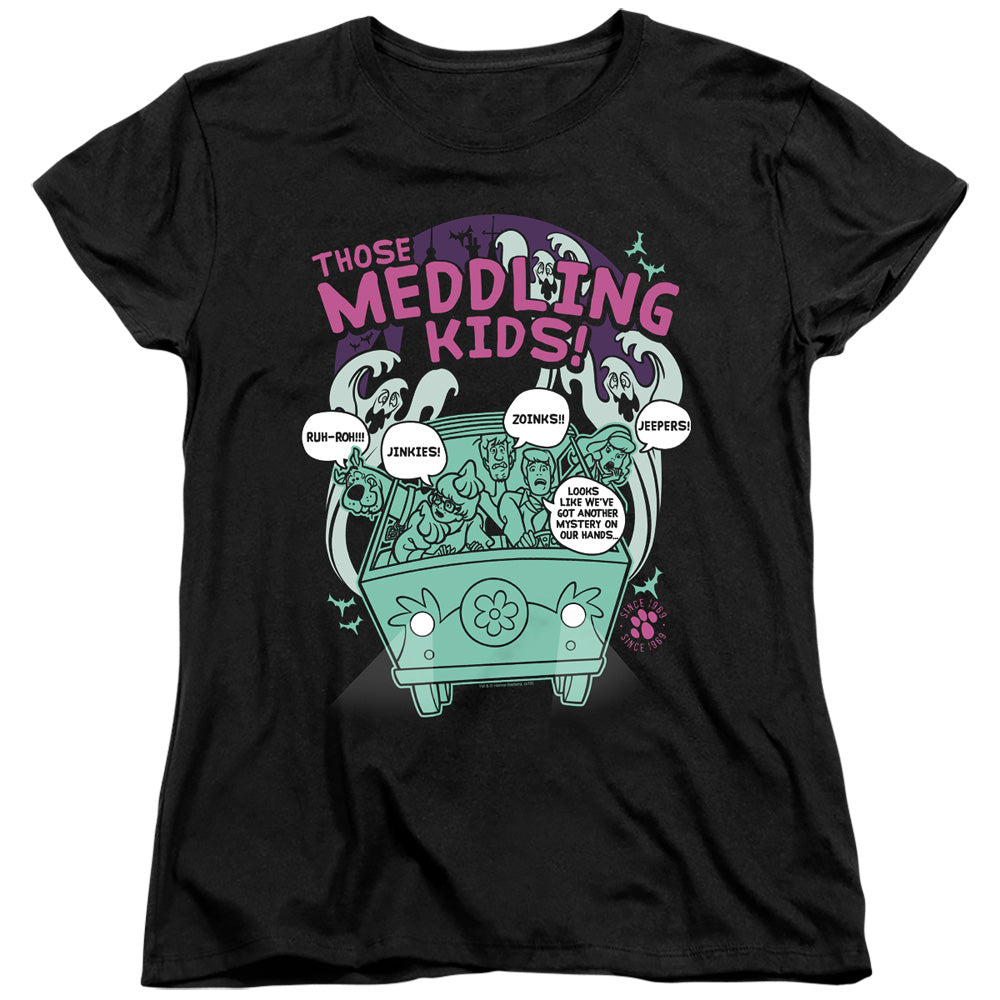 Scooby Doo Meddling Since 1969 Womens T Shirt Black Officially Licensed