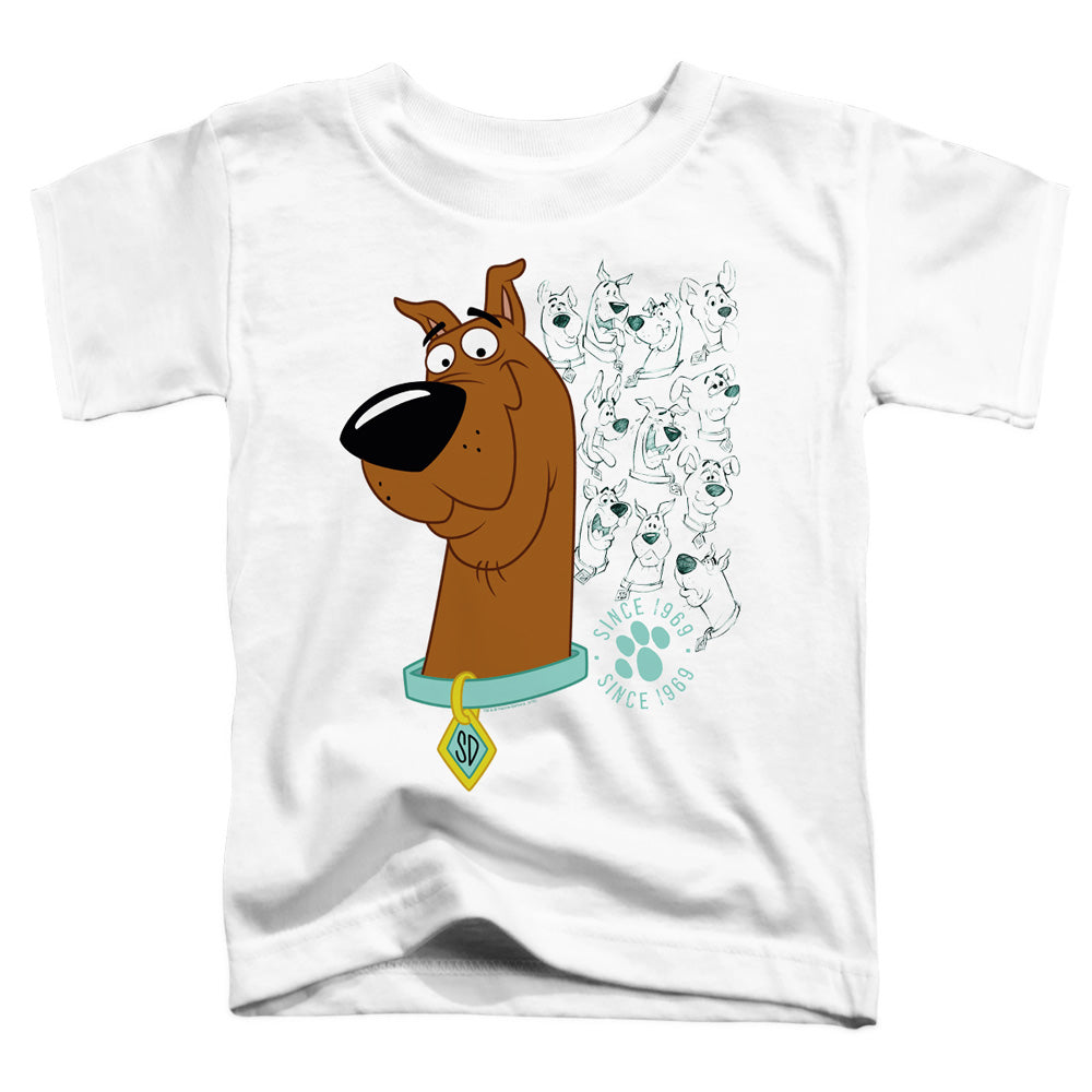 Scooby Doo Evolution Of Scooby Doo Toddler Kids Youth T Shirt White Officially Licensed