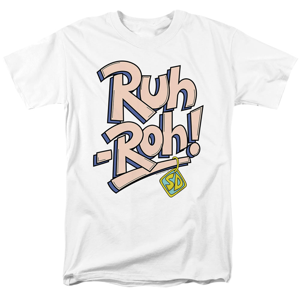 Scooby Doo! Ruh-Roh Mens T Shirt White Officially Licensed