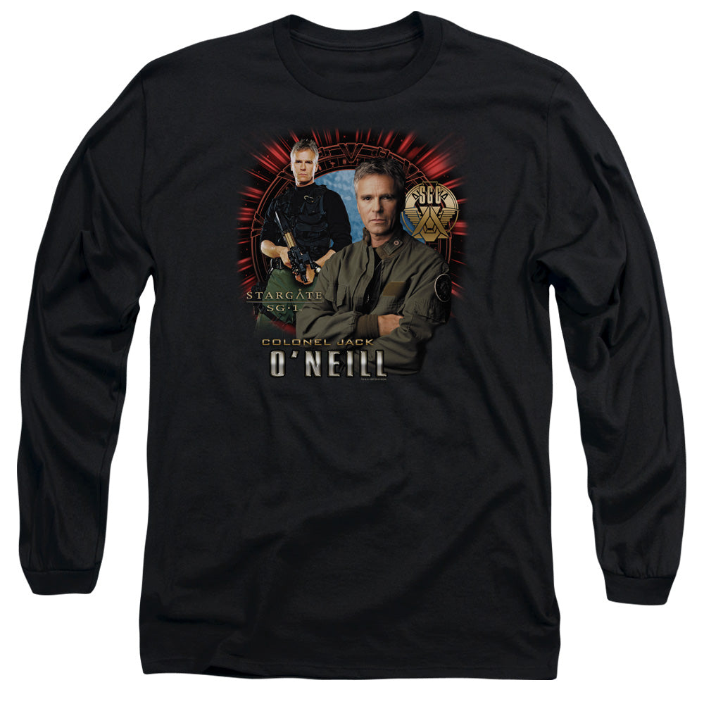 Sg1 Jack Oneill Mens Long Sleeve Shirt Black Officially Licensed