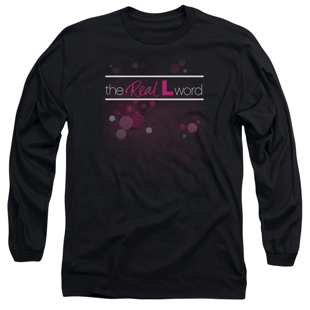 The Real L Word Flashy Logo Mens Long Sleeve Shirt Black Officially Licensed