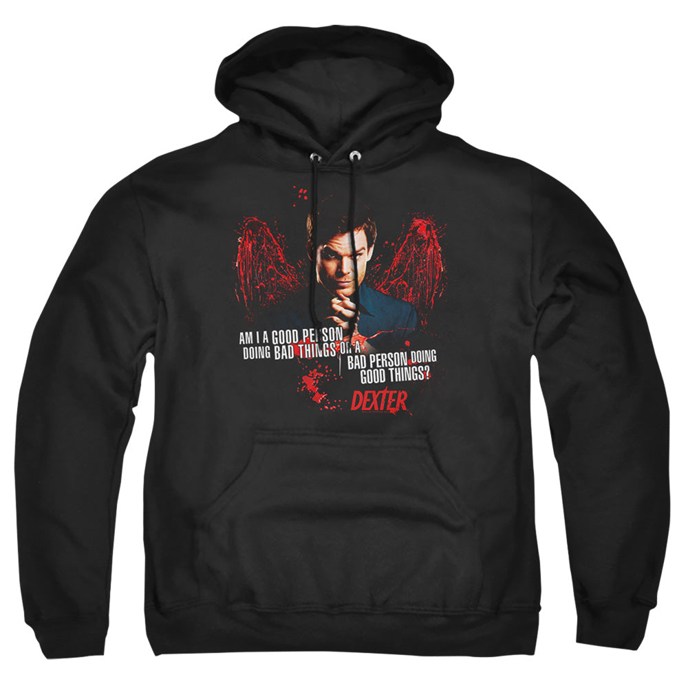 Dexter Good Bad Mens Hoodie Black Officially Licensed