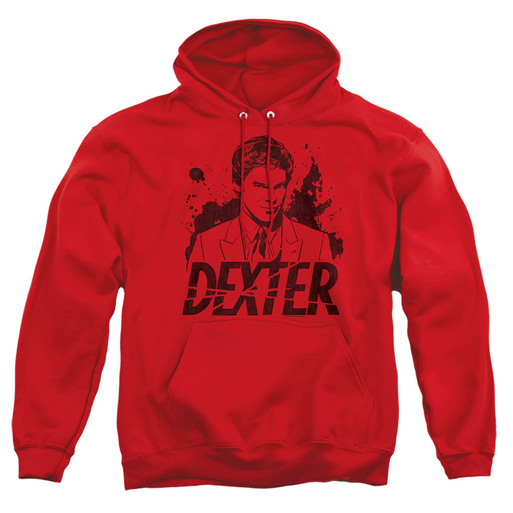 Dexter Splatter Dex Mens Hoodie Red Officially Licensed
