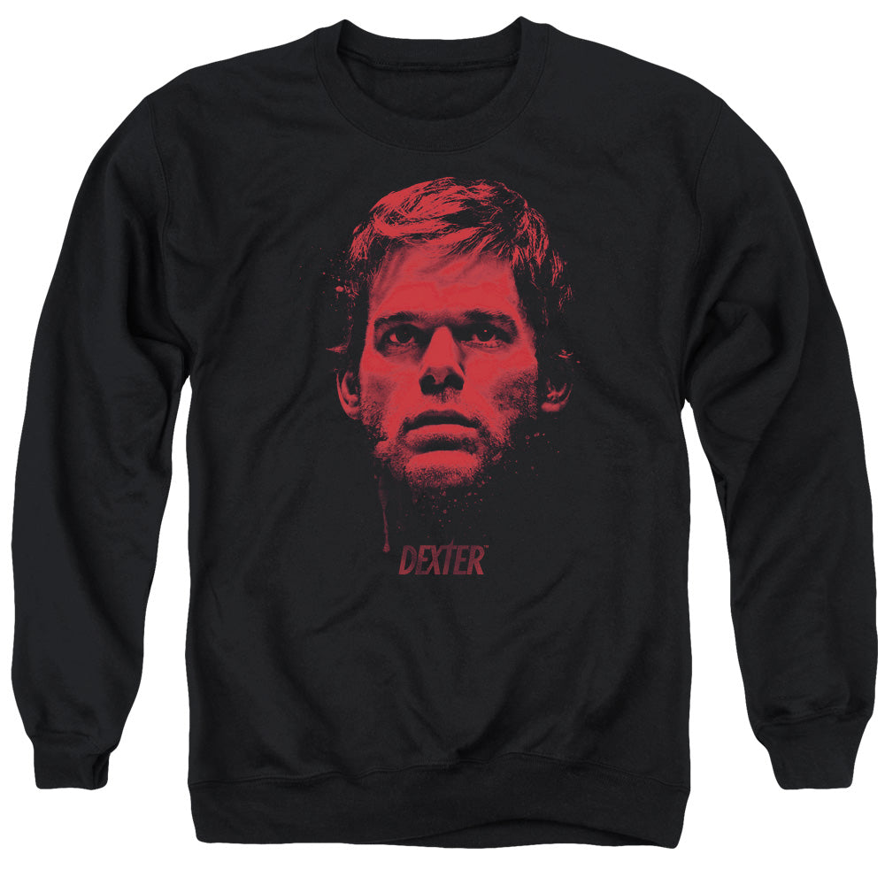 Dexter Bloody Face Mens Crewneck Sweatshirt Black