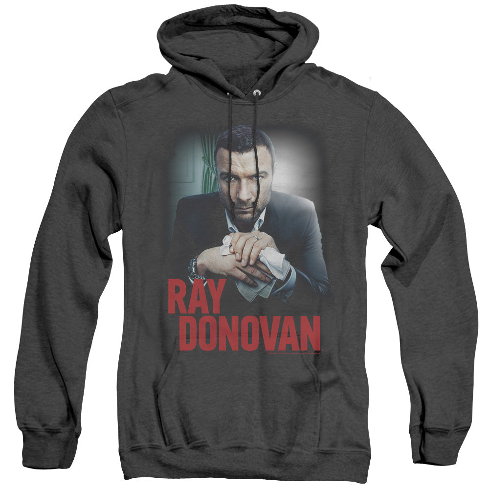 Ray Donovan Clean Hands Mens Heather Hoodie Black Officially Licensed