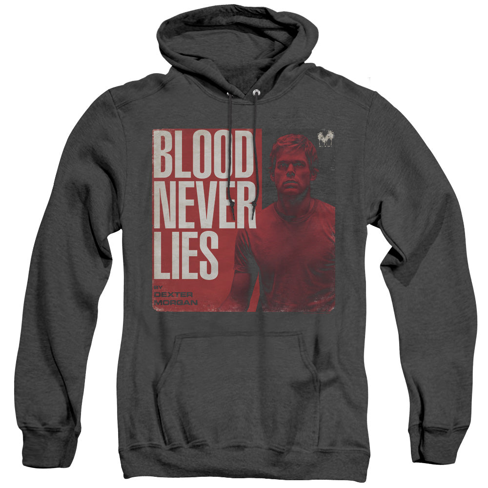 Dexter Cover Mens Heather Hoodie Black Officially Licensed