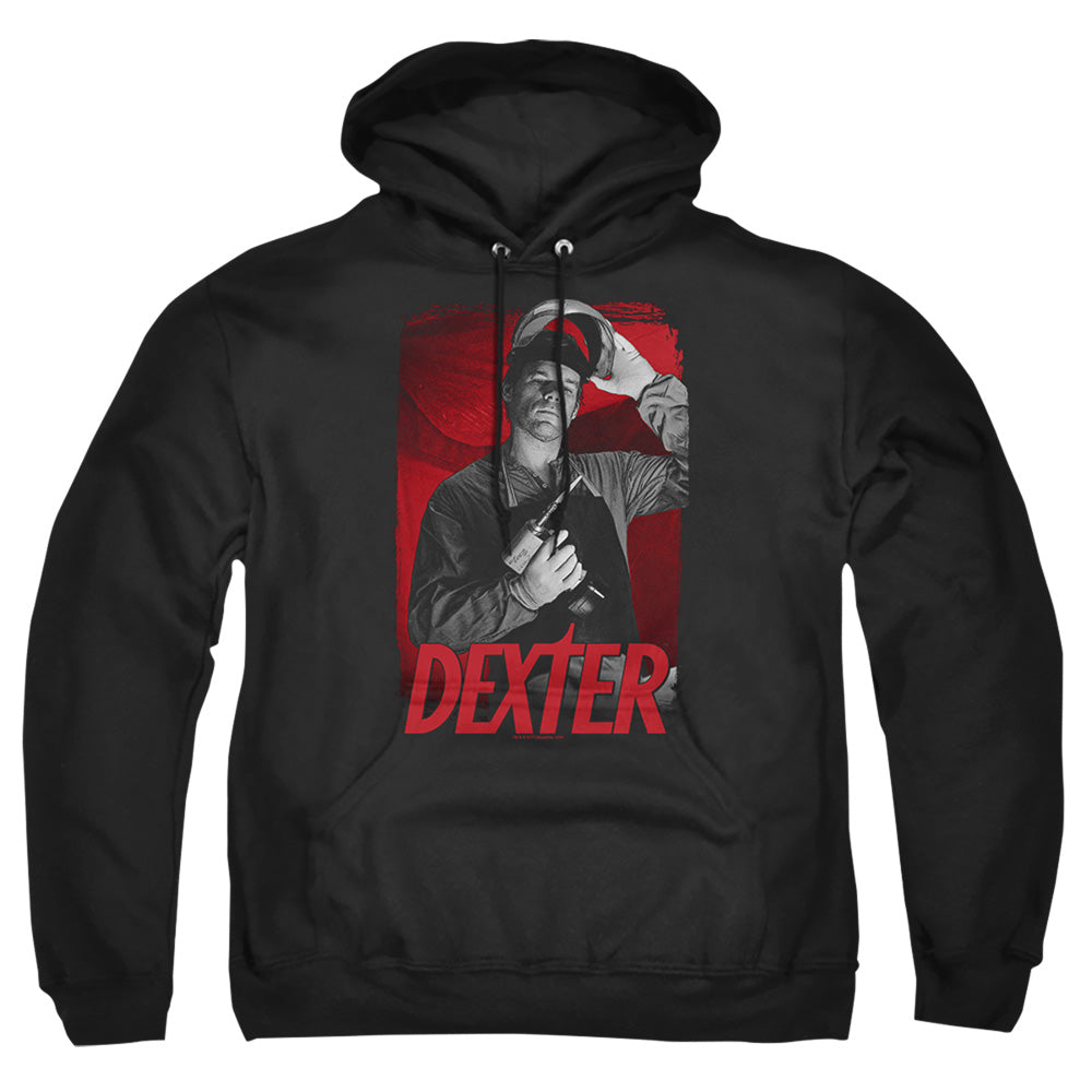 Dexter See Saw Mens Hoodie Black Officially Licensed
