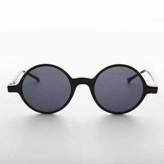 Vintage Retro Circle Acetate Plastic Round Sunglass - Sienna