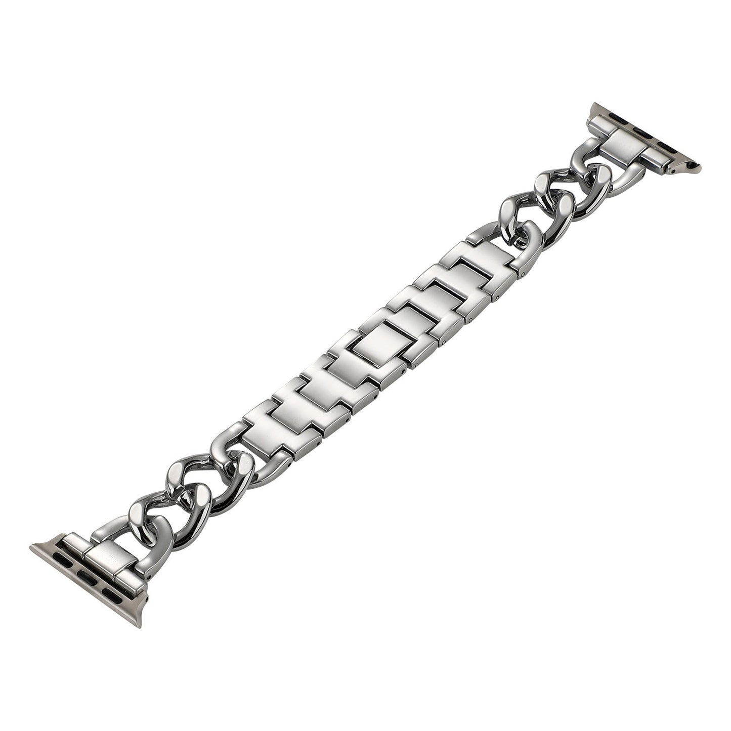 Chic Tweed Metal Premium Watch Strap for Apple Watch Series 9 8 7 6 5 4 3 2 1 SE Ultra 38mm 40mm 41mm 42mm 44mm 45mm 49mm