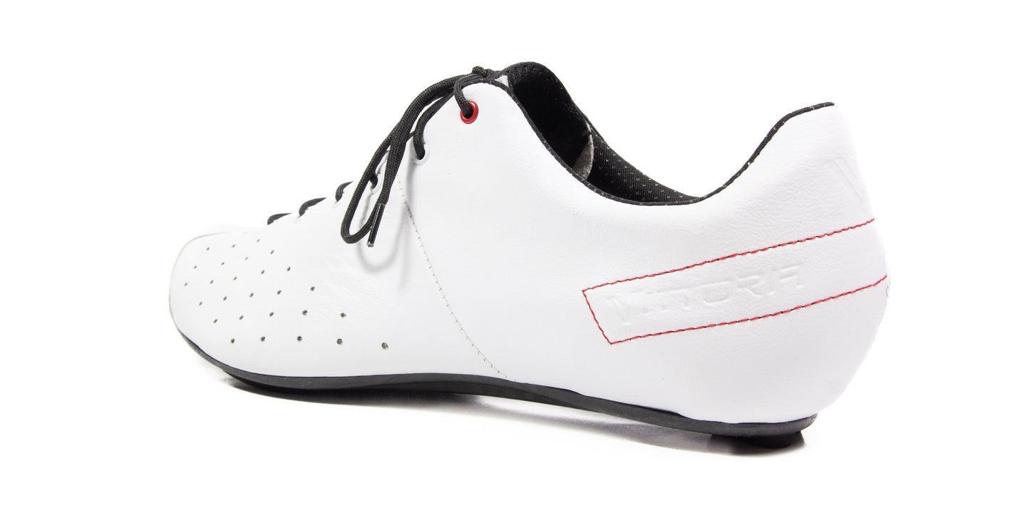 Vittoria 1976 Legend Road Cycling Shoes (Kangaroo Leather) White 42.5