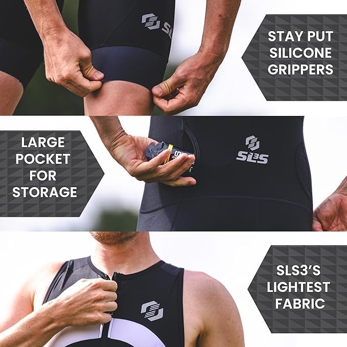 SLS3 Men's FX Race Suit, Raven Black/Icy White (Small)
