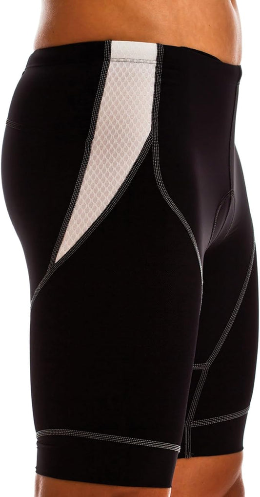 SLS3 Men's Tri Race Compression Short, Raven Black, X-Small/26-28-Inch