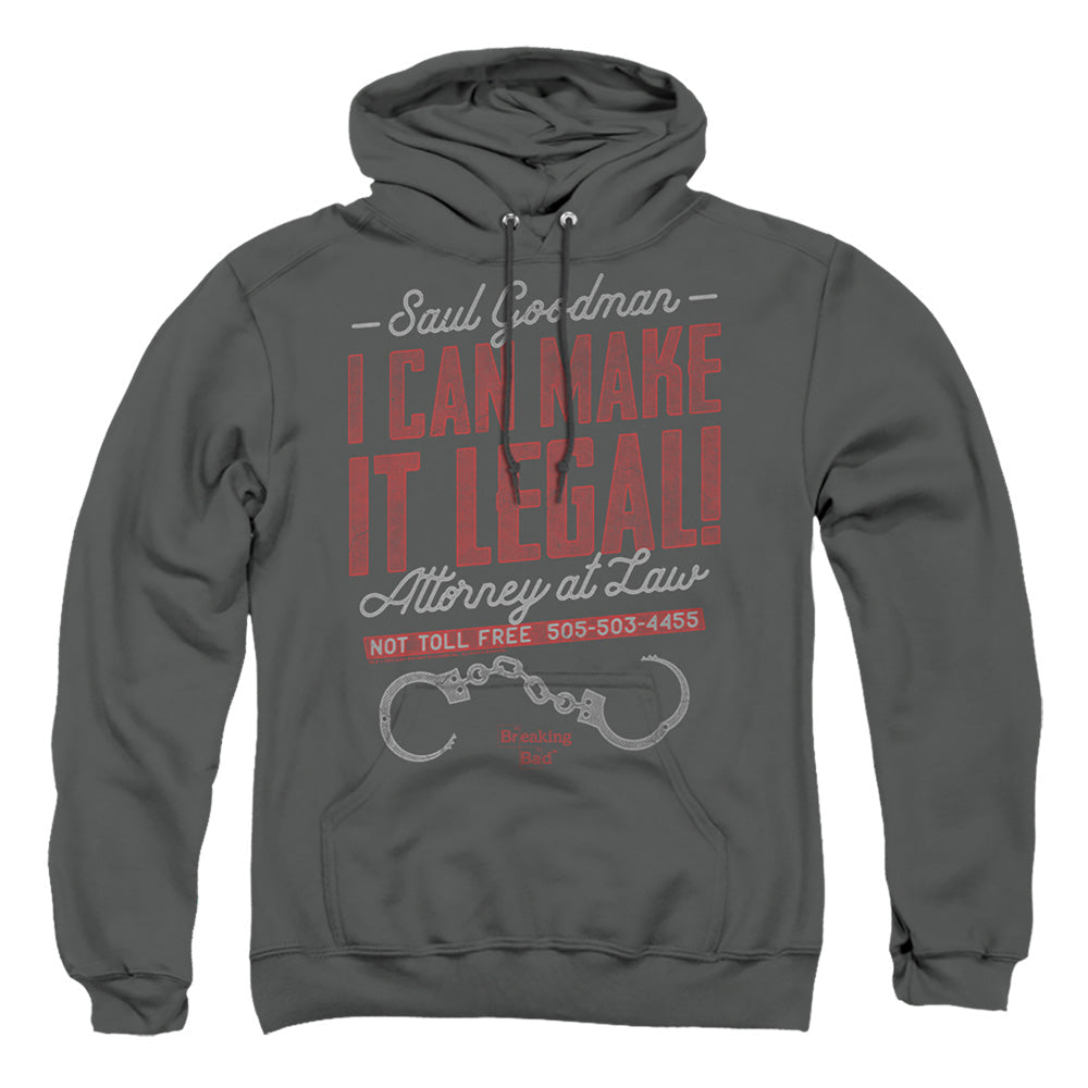 Breaking Bad Make It Legal Mens Hoodie Charcoal