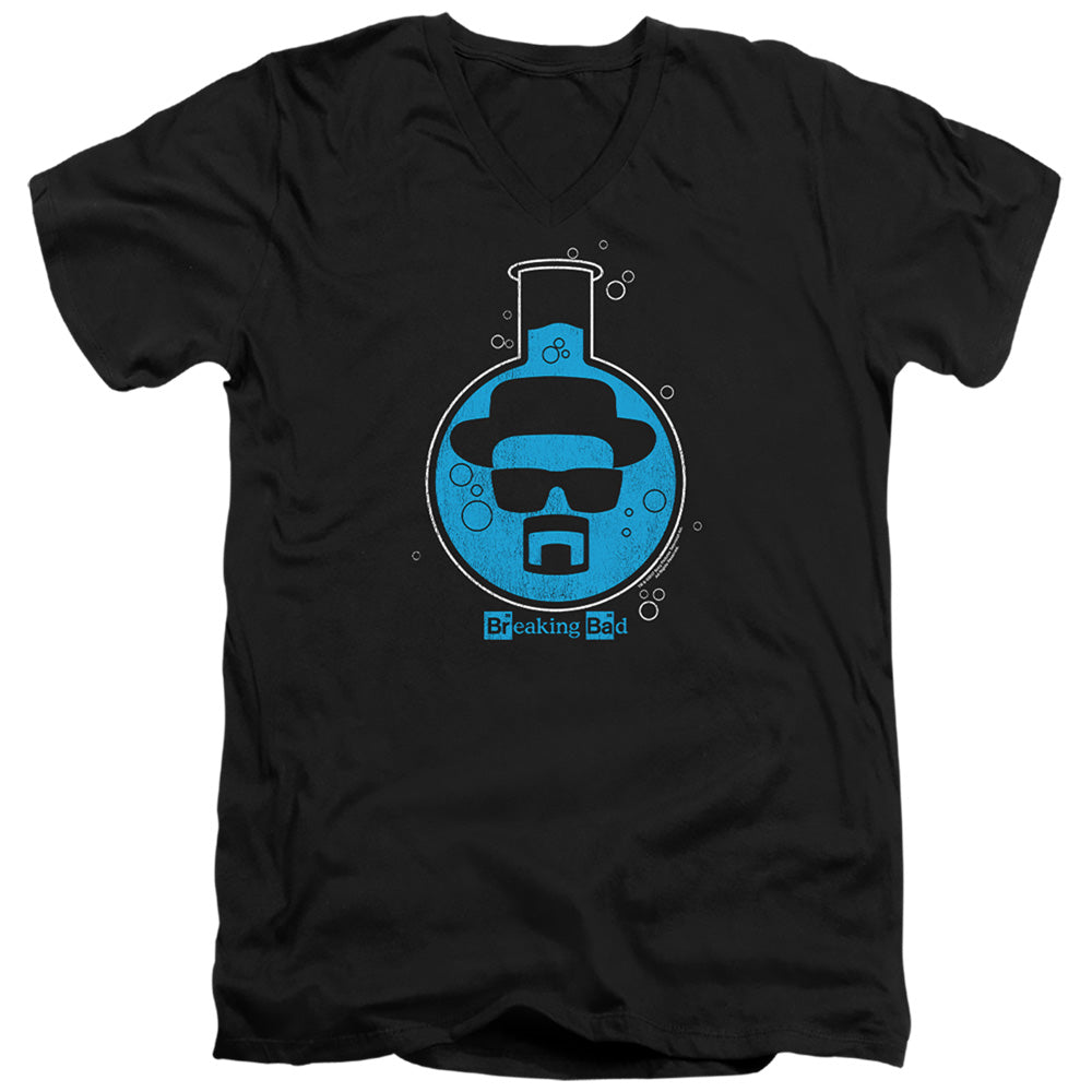 Breaking Bad Bad Breaker Mens Slim Fit V-Neck T Shirt Black Officially Licensed