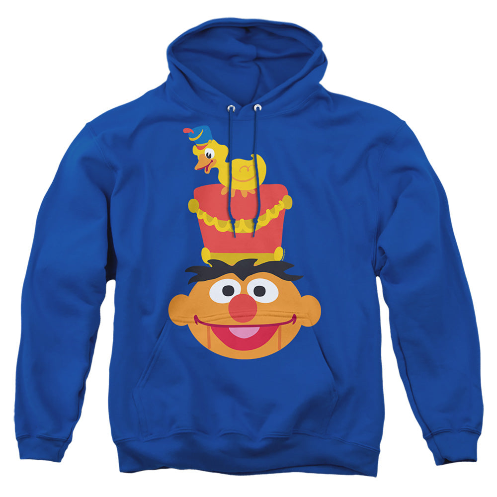 Sesame Street Christmas Nutcracker Ernie Mens Hoodie Royal Blue Officially Licensed