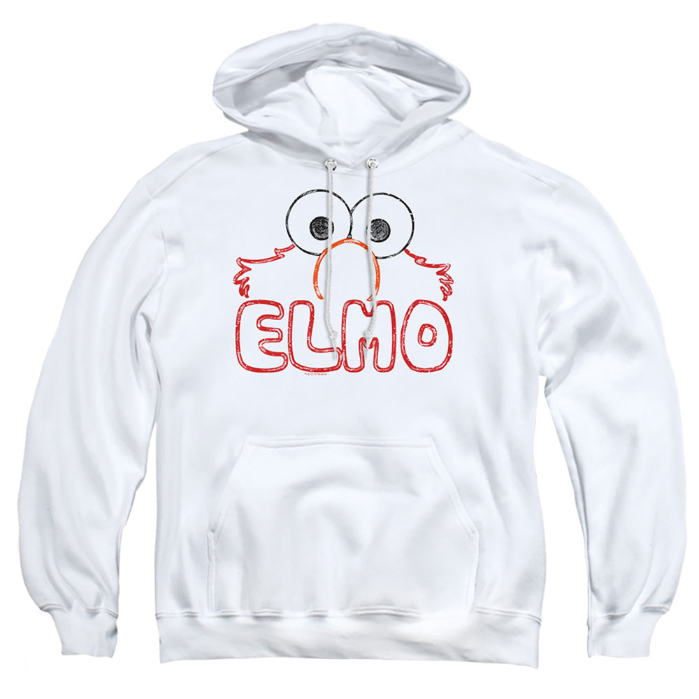 Sesame Street Elmo Letters Mens Hoodie White Officially Licensed