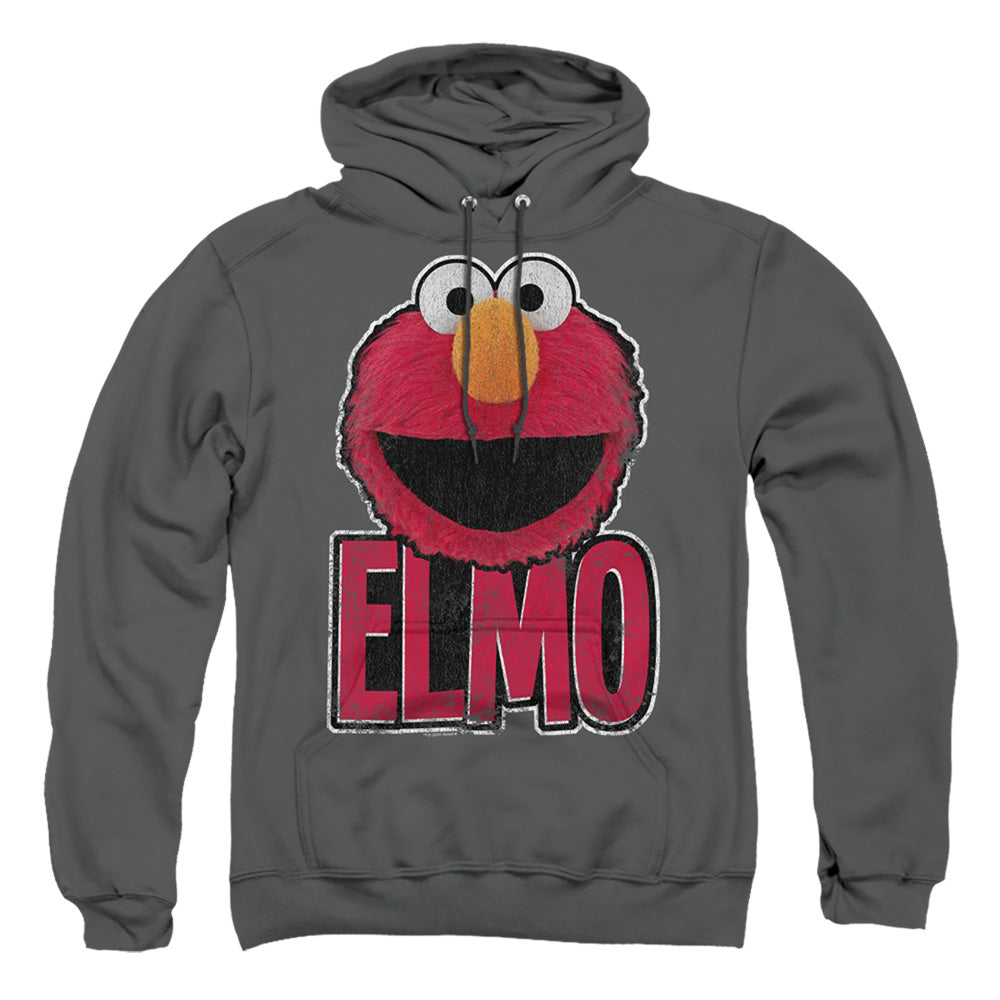 Sesame Street Elmo Ile Mens Hoodie Charcoal Officially Licensed