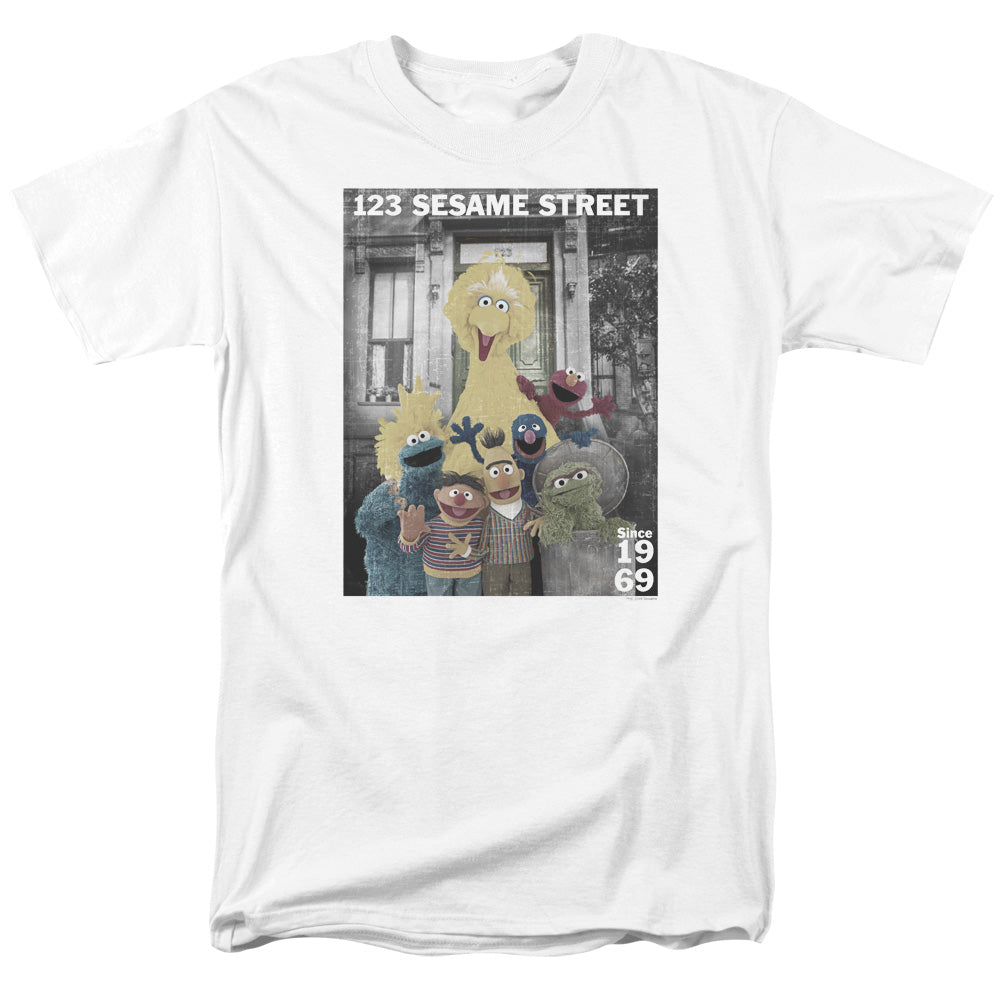 Sesame Street Best Address Mens T Shirt White Officially Licensed