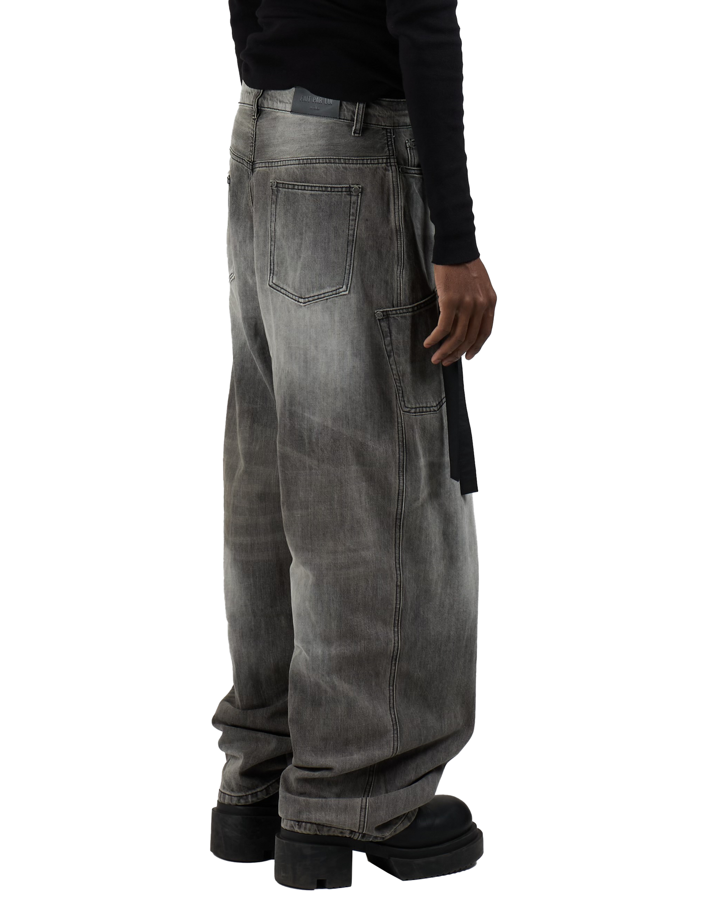 STONE BOMBER DENIM