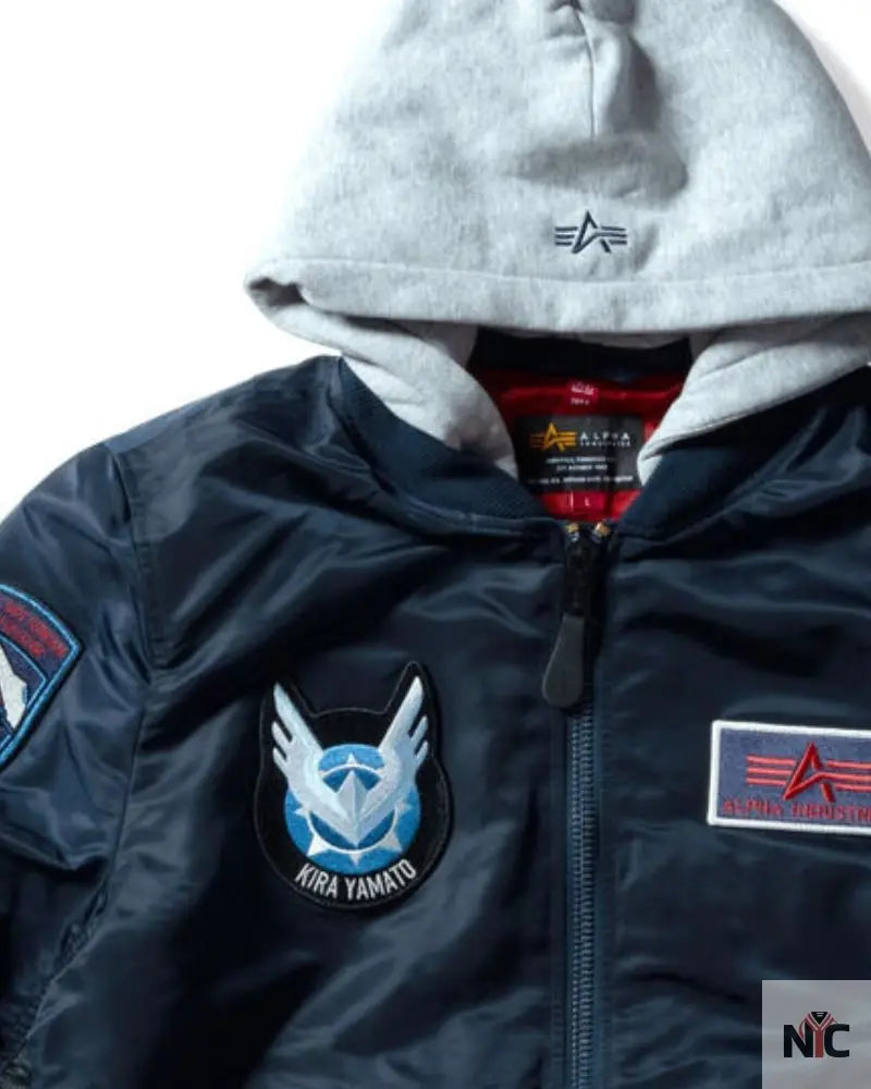 STRICT-G x ALPHA Mobile Suit Gundam SEED FREEDOM Light MA-1 Natus Jacket
