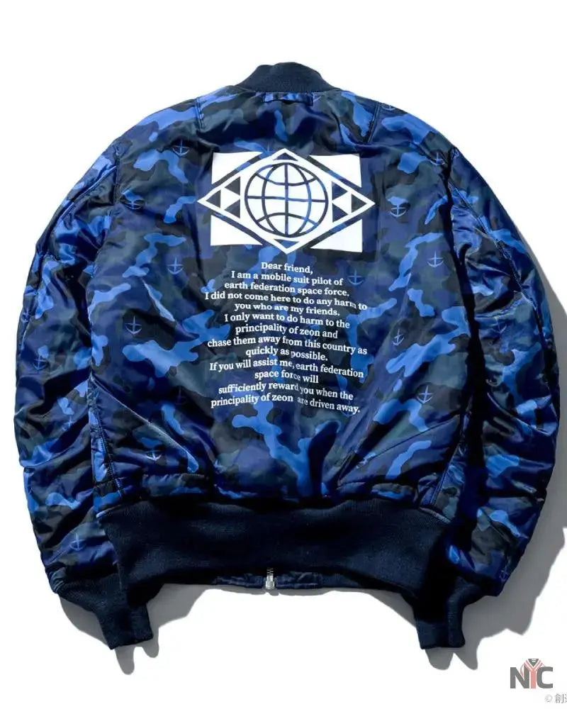 STRICT-G x ALPHA Mobile Suit Gundam White Base MA-1 Jacket