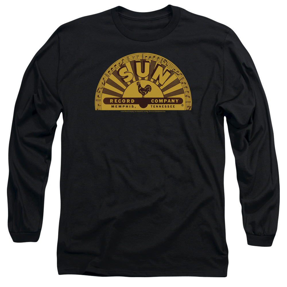 Sun Traditional Logo Mens Long Sleeve Shirt Black Officially Licensed