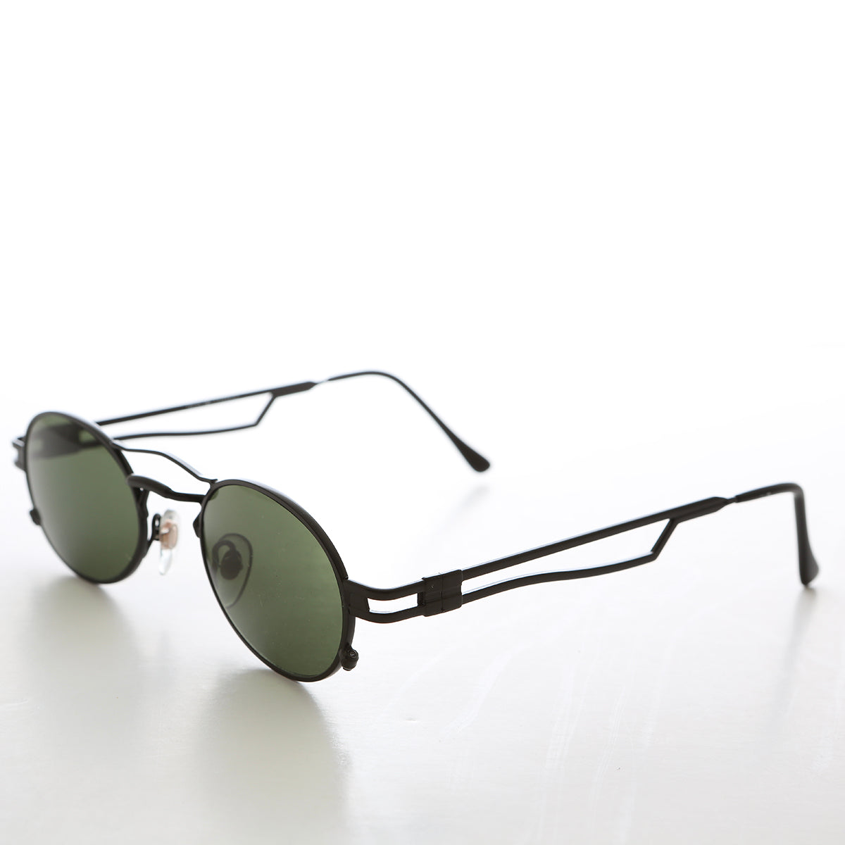 Sporty Oval Steampunk Optical Quality Vintage Sunglass - Iggy
