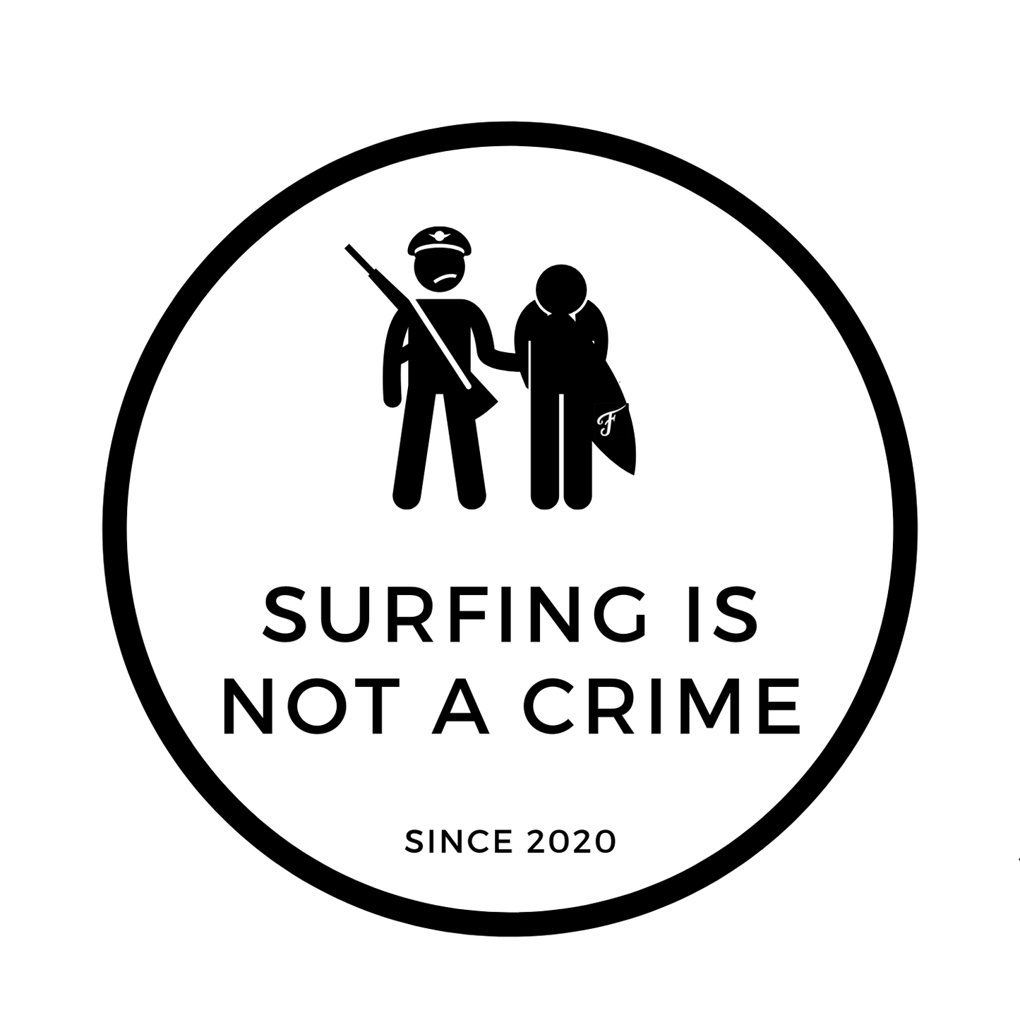 3-Pack Crime Sticker Circle