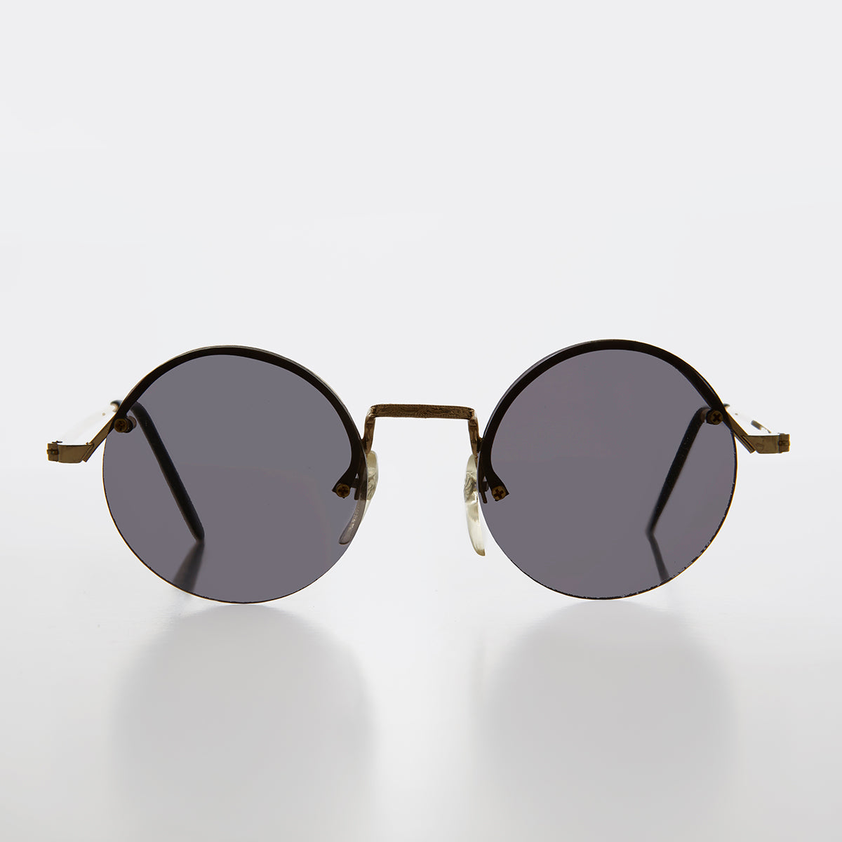 Round Hippy Sunglass with Colored Lenses - Swami