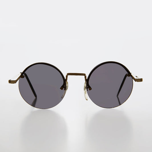 Round Hippy Sunglass with Colored Lenses - Swami