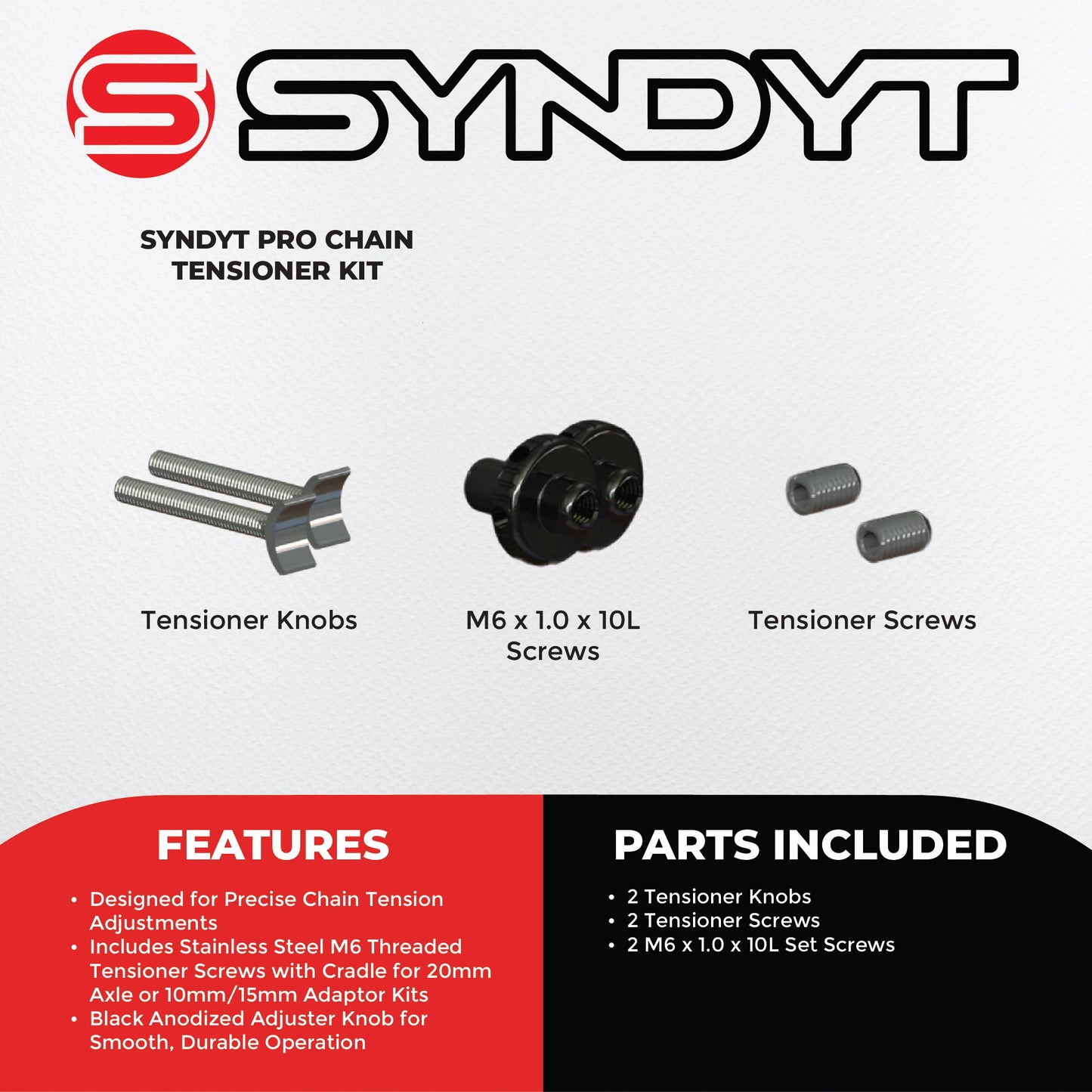 Syndyt PRO BMX Bike Chain Tensioner Kit