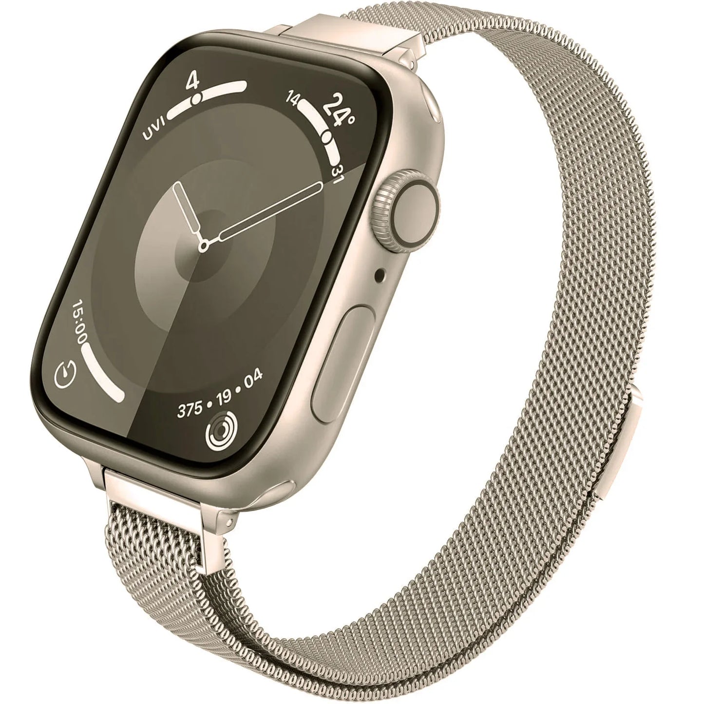 Apple Watch Slim Milanese Loop Band - Stainless Steel Mesh