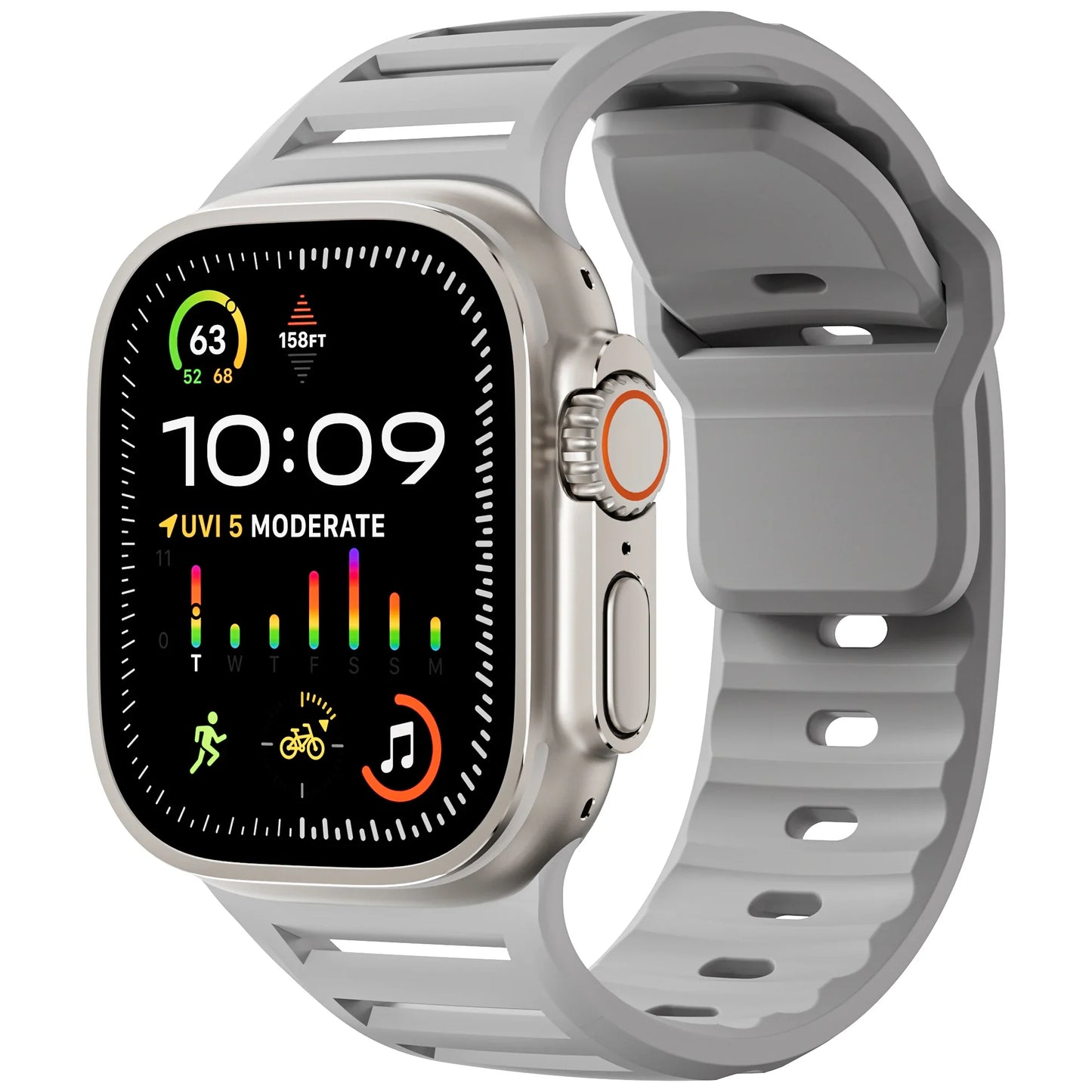 Apple Watch Sport Silicone Strap - Flexible, Waterproof Band