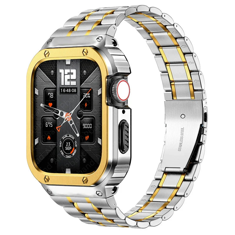 Apple Watch Stainless Steel Strap - Premium Shock Resistant