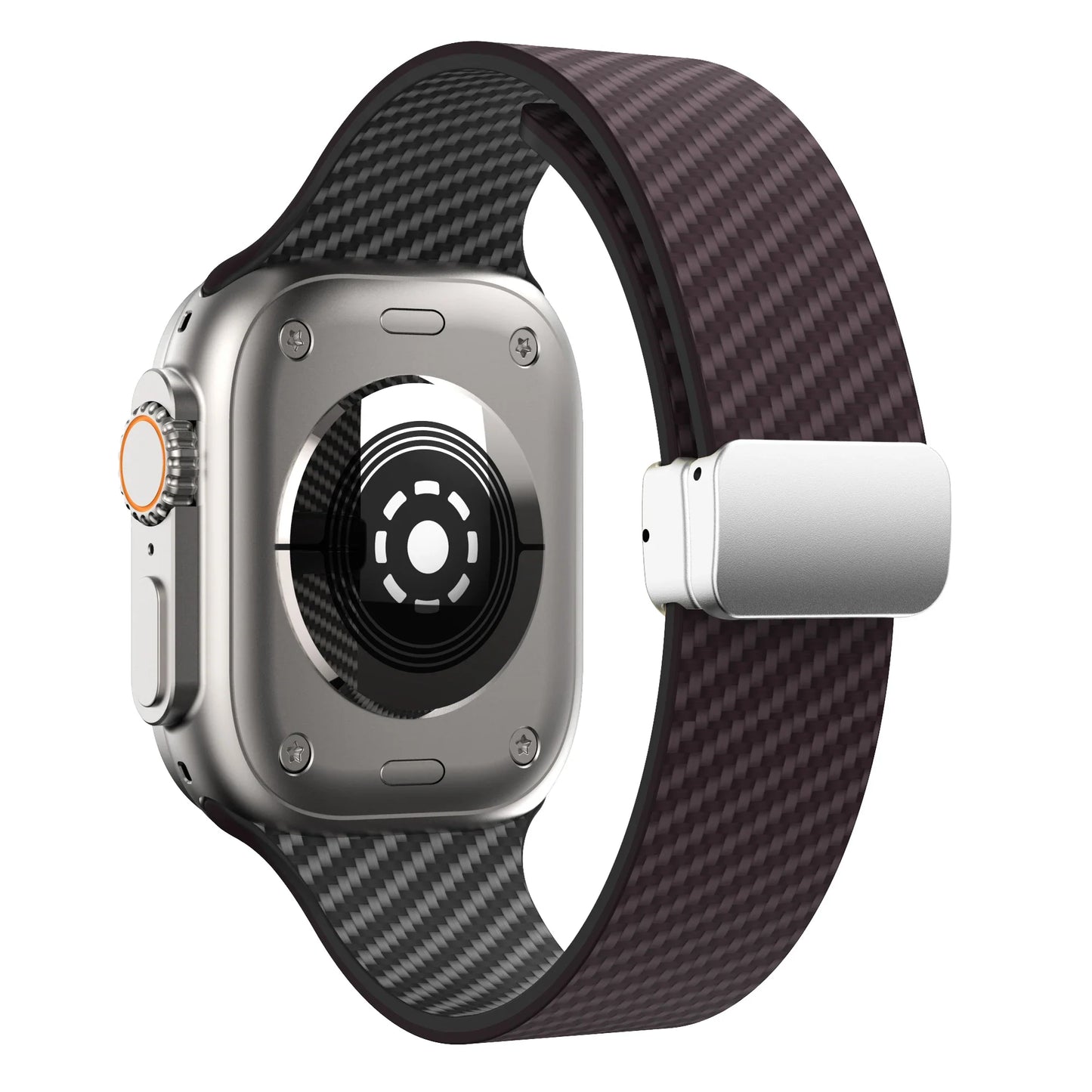 Apple Watch Silicone Strap - Magnetic Buckle, Durable Design