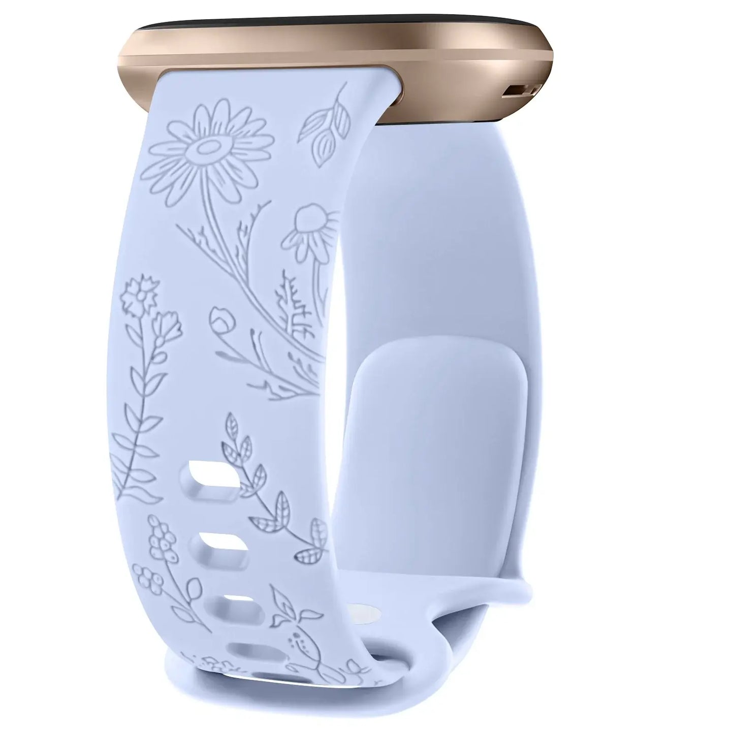 Fitbit Versa & Sense Silicone Band - Durable Floral Design