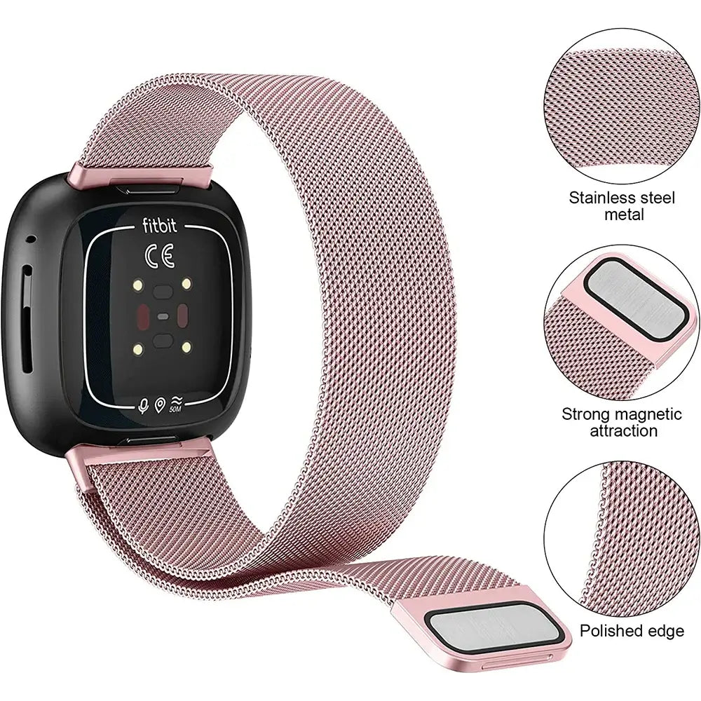 Fitbit Versa & Sense Magnetic Steel Band - Elegant Design