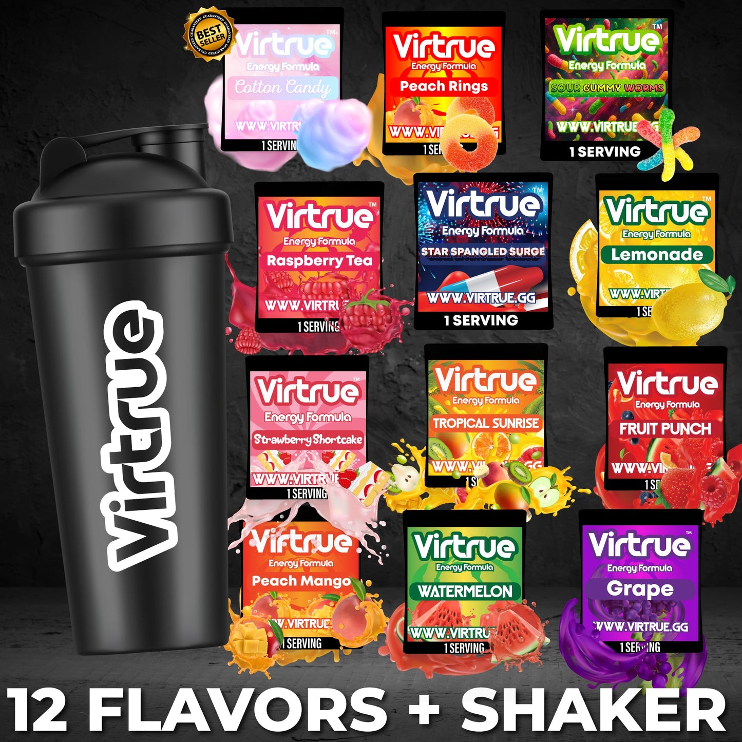 Ultimate 12 Flavor Preworkout Sampler + Shaker | Free Shipping!