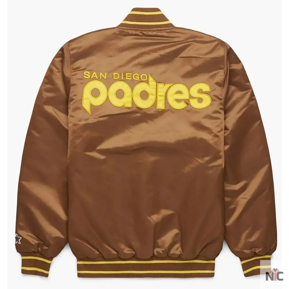 San Diego Padres Brown Bomber Jacket