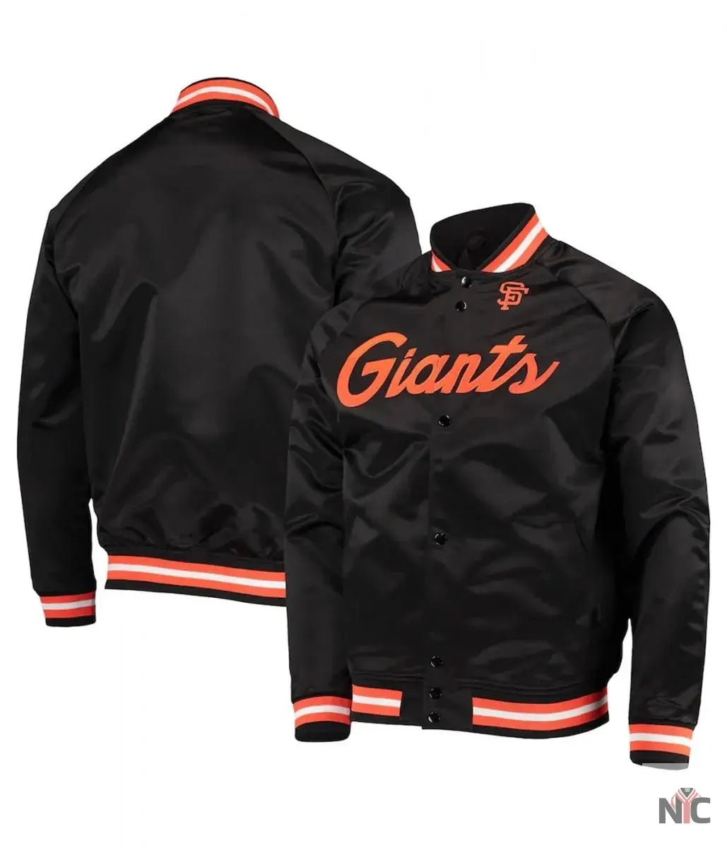 San Francisco Giants Full-Snap Satin Jacket