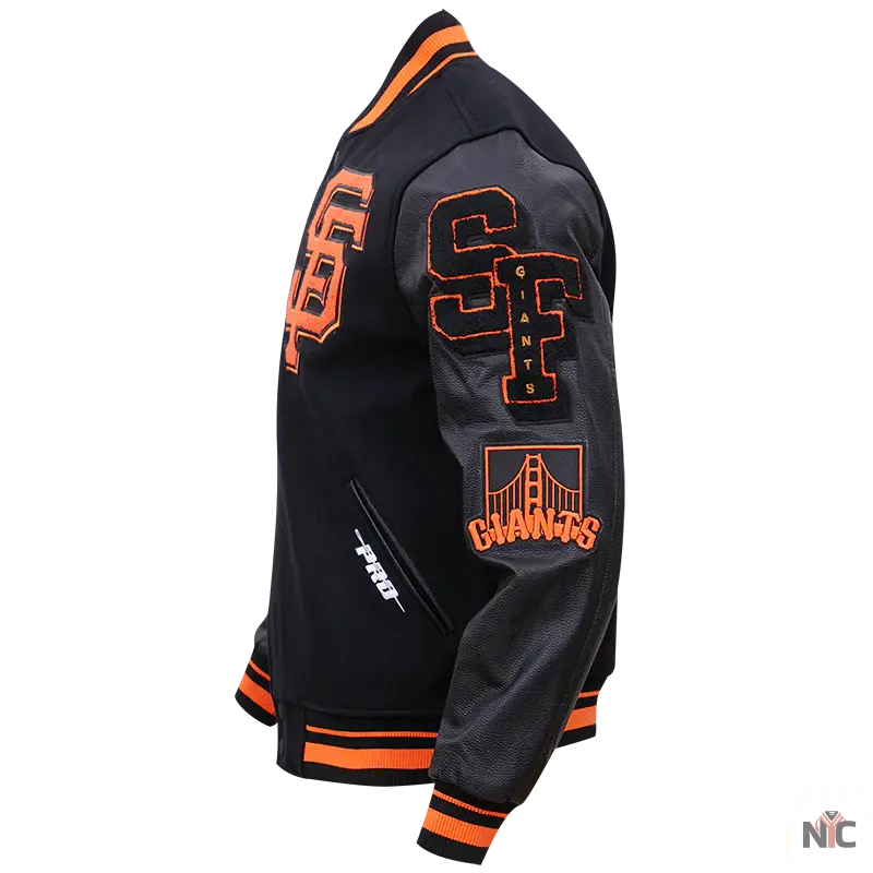 San Francisco Giants Mash Up Logo Varsity Jacket
