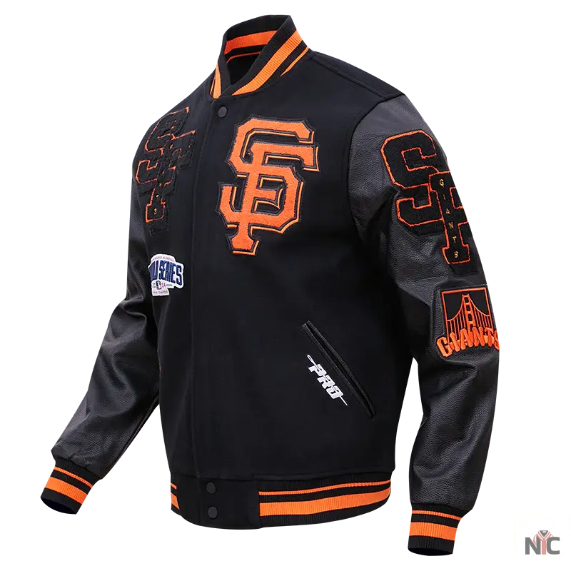 San Francisco Giants Mash Up Logo Varsity Jacket