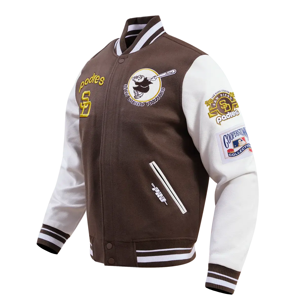 San Diego Padres Retro Classic Rib Wool Varsity Jacket